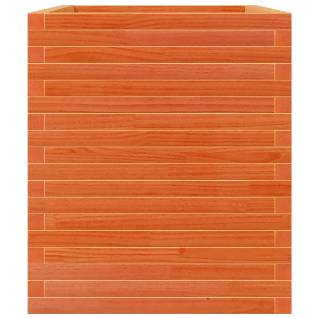 Pflanzkübel 90X60X68,5 Cm Massivholz Kiefer Wachsbraun