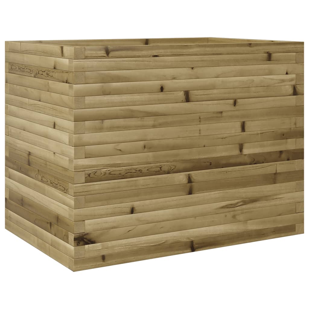 Pflanzkübel 90X60X68,5 Cm Kiefernholz Imprägniert Natürlich Imprägniert