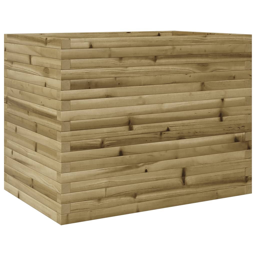 Pflanzkübel 90X60X68,5 Cm Kiefernholz Imprägniert Natürlich Imprägniert