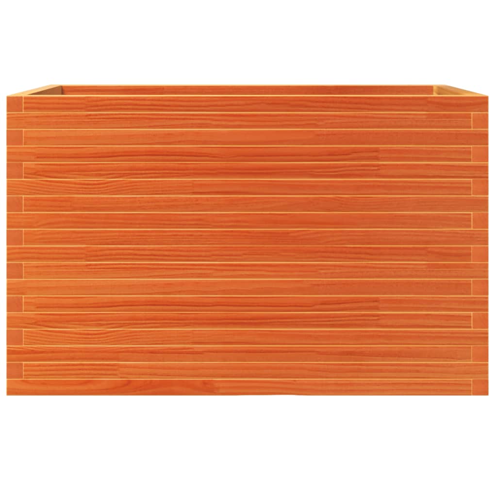 Pflanzkübel 110X60X68,5 Cm Massivholz Kiefer Wachsbraun