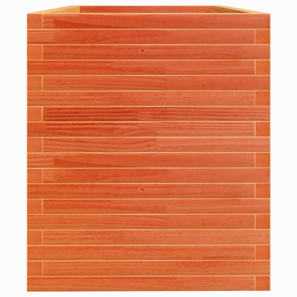 Pflanzkübel 110X60X68,5 Cm Massivholz Kiefer Wachsbraun