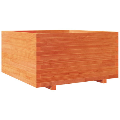 Pflanzkübel 90X90X49,5 Cm Massivholz Kiefer Wachsbraun