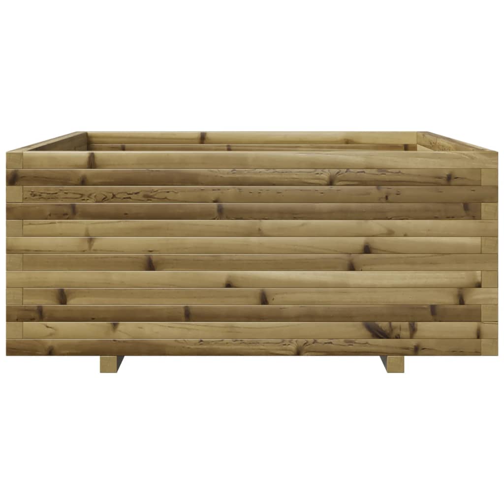 Pflanzkübel 110X110X49,5 Cm Kiefernholz Imprägniert Natürliches Douglasie