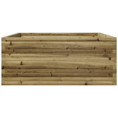 Pflanzkübel 110X110X49,5 Cm Kiefernholz Imprägniert Natürliches Douglasie