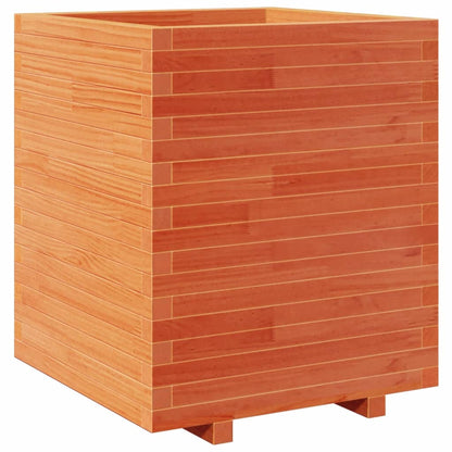 Pflanzkübel 60X60X72,5 Cm Massivholz Kiefer Wachsbraun