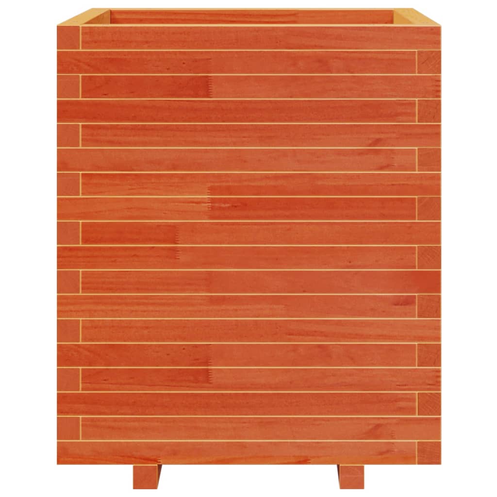 Pflanzkübel 60X60X72,5 Cm Massivholz Kiefer Wachsbraun