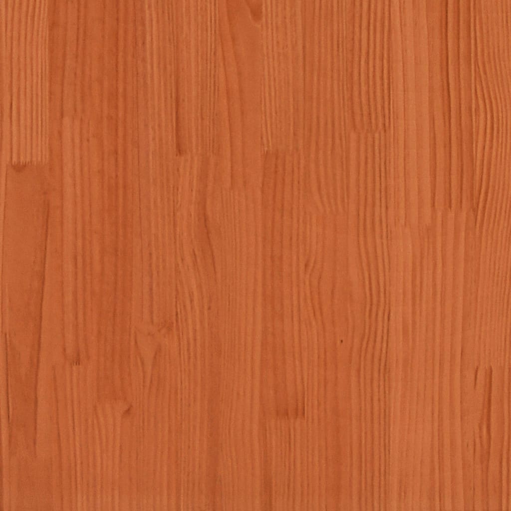 Pflanzkübel 60X60X72,5 Cm Massivholz Kiefer Wachsbraun