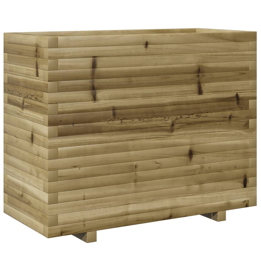Pflanzkübel 90X40X72,5 Cm Kiefernholz Imprägniert Natürlich Imprägniert