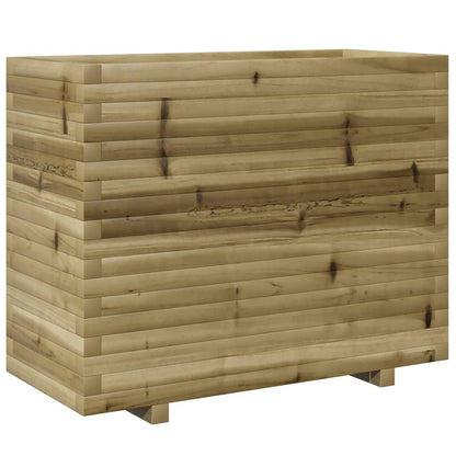 Pflanzkübel 90X40X72,5 Cm Kiefernholz Imprägniert Natürlich Imprägniert