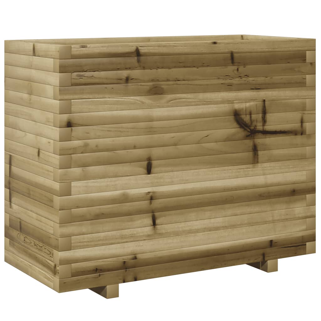 Pflanzkübel 90X40X72,5 Cm Kiefernholz Imprägniert Natürlich Imprägniert