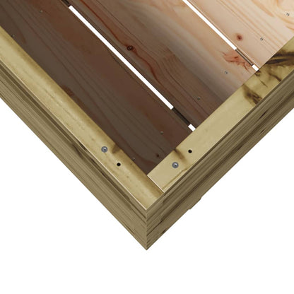 Pflanzkübel 90X40X72,5 Cm Kiefernholz Imprägniert Natürlich Imprägniert