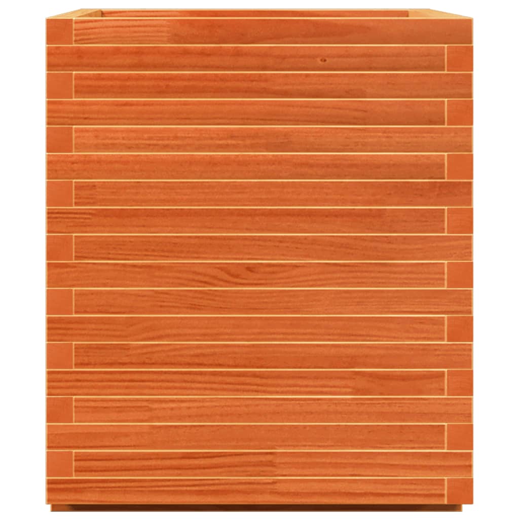 Pflanzkübel 110X60X26,5 Cm Massivholz Kiefer Wachsbraun