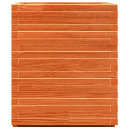 Pflanzkübel 110X60X26,5 Cm Massivholz Kiefer Wachsbraun