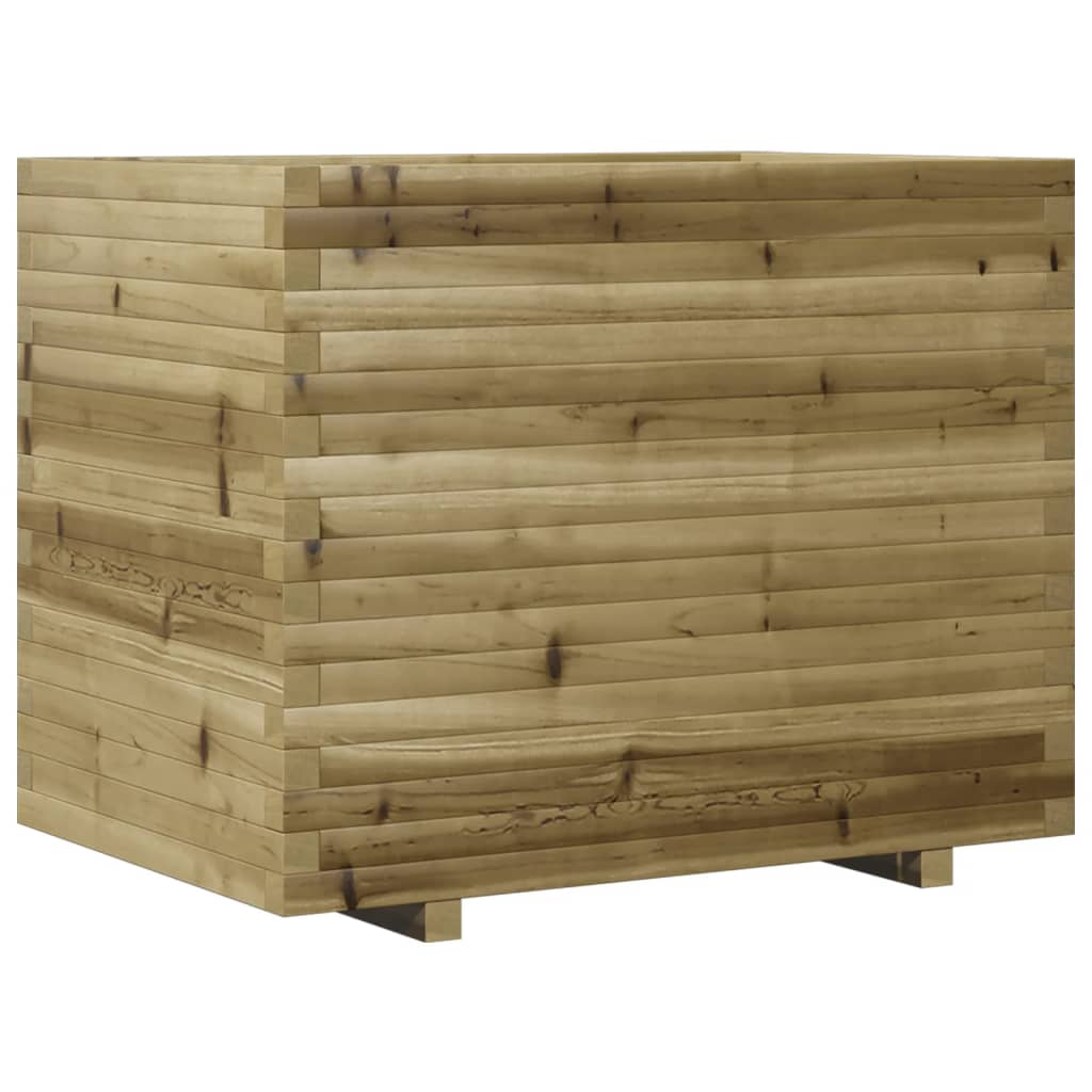 Pflanzkübel 90X60X72,5 Cm Kiefernholz Imprägniert Natürlich Imprägniert