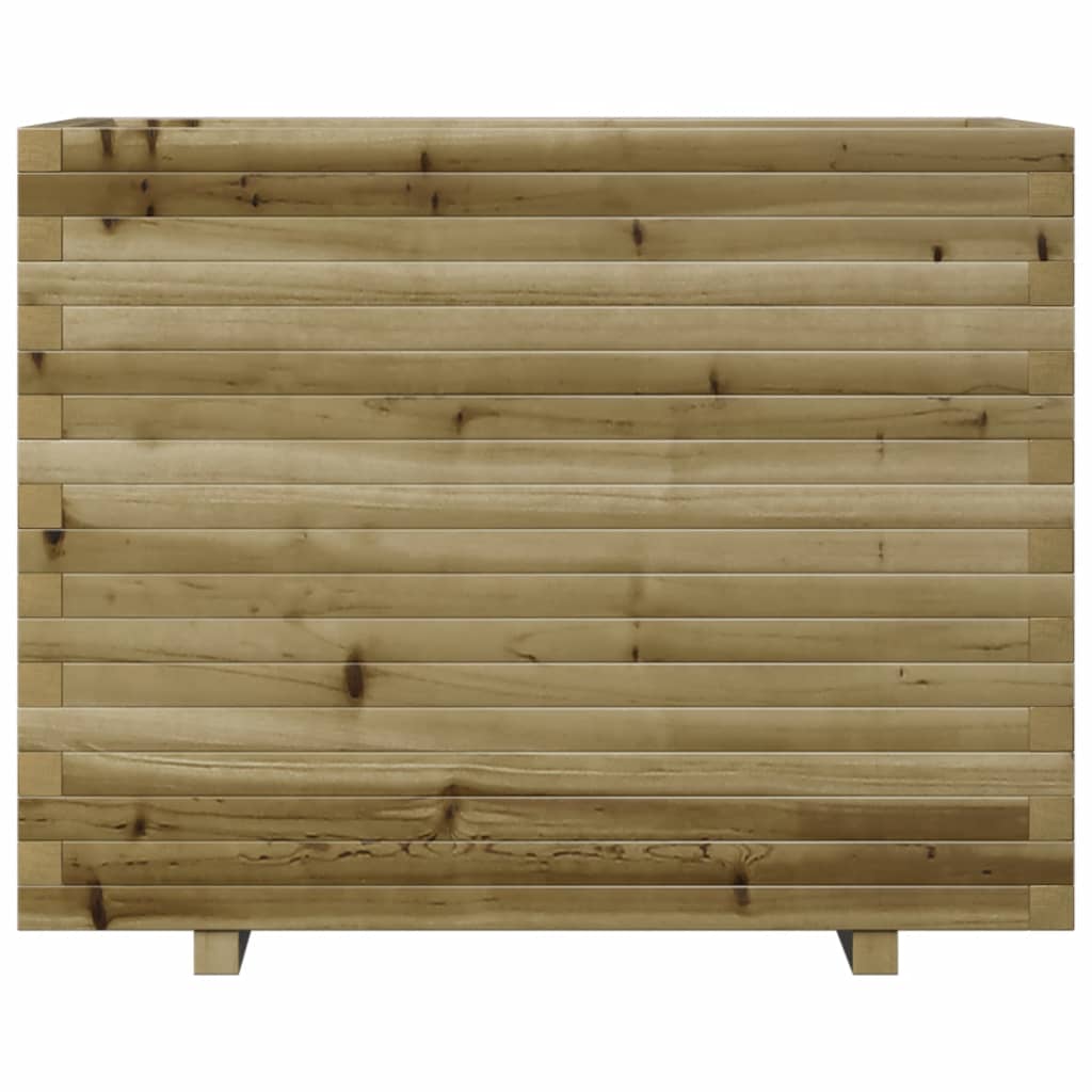 Pflanzkübel 90X60X72,5 Cm Kiefernholz Imprägniert Natürlich Imprägniert