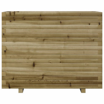 Pflanzkübel 90X60X72,5 Cm Kiefernholz Imprägniert Natürlich Imprägniert