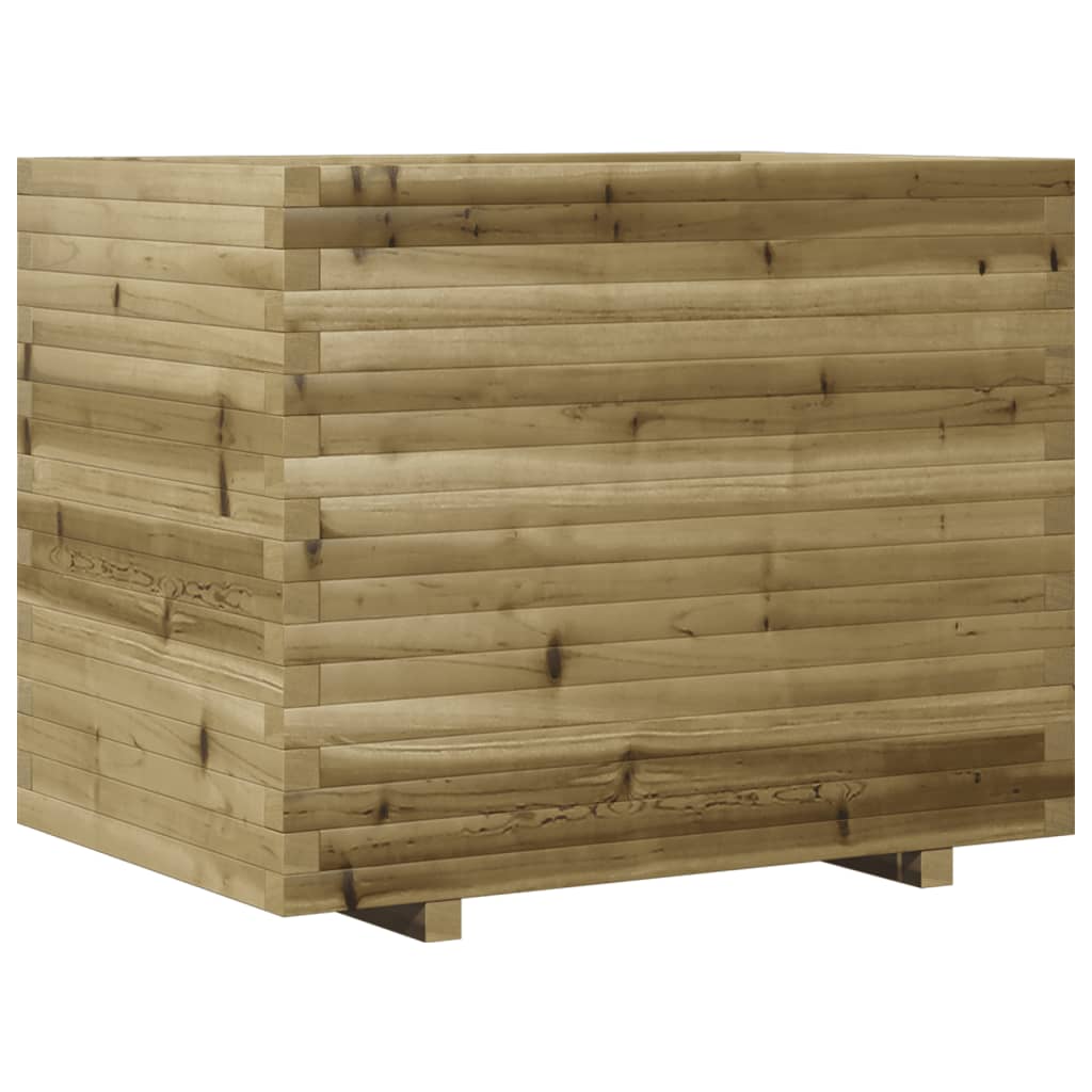 Pflanzkübel 90X60X72,5 Cm Kiefernholz Imprägniert Natürlich Imprägniert