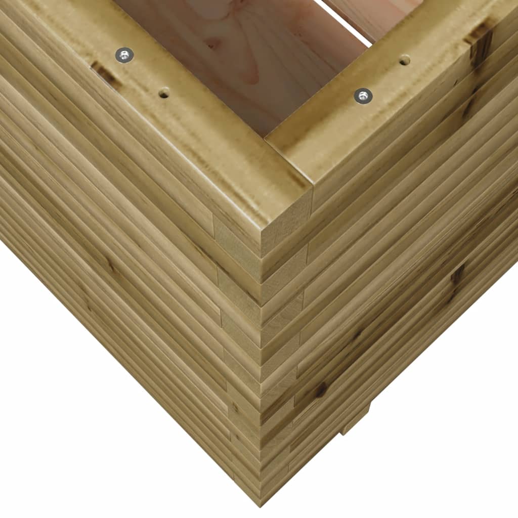 Pflanzkübel 90X60X72,5 Cm Kiefernholz Imprägniert Natürlich Imprägniert
