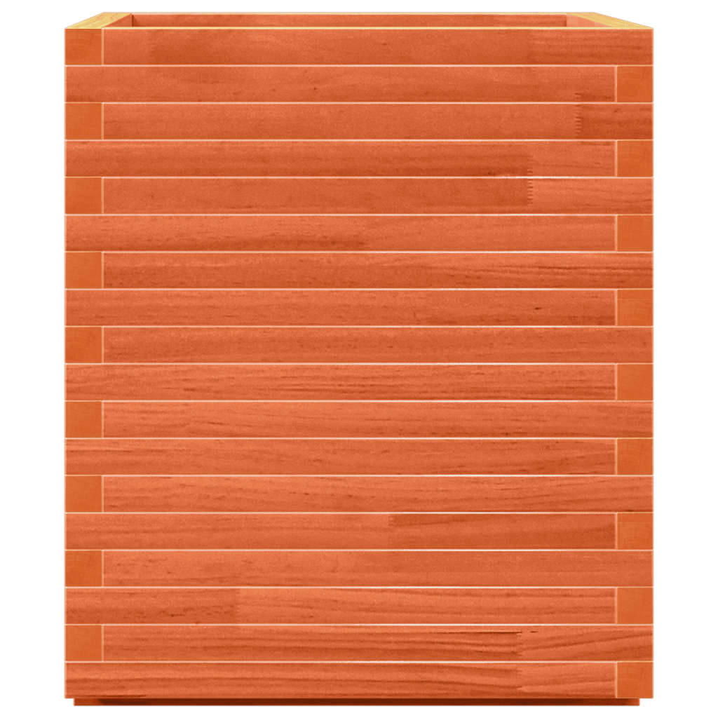 Pflanzkübel 60X60X72 Cm Massivholz Kiefer Wachsbraun