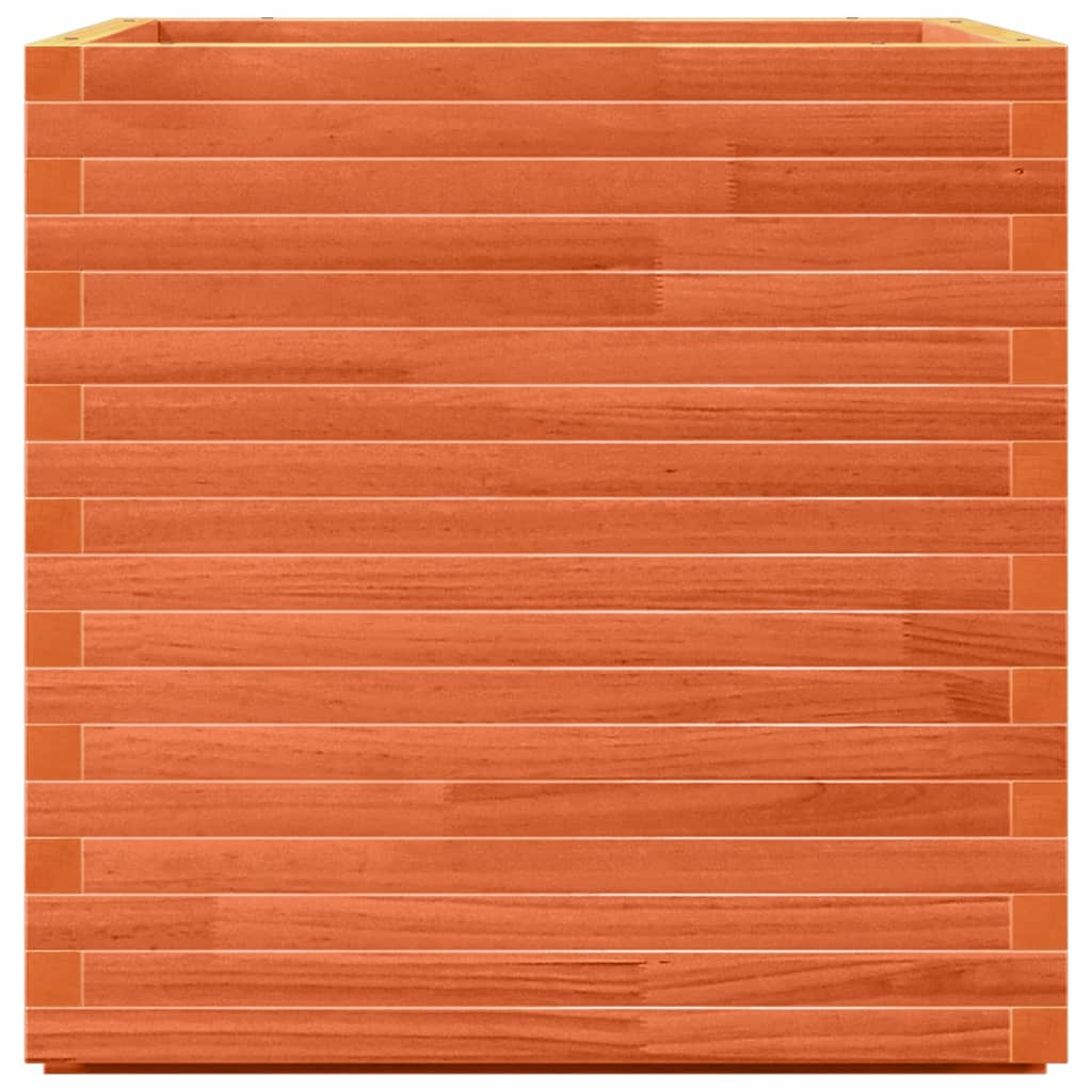 Pflanzkübel 70X70X72 Cm Massivholz Kiefer Wachsbraun