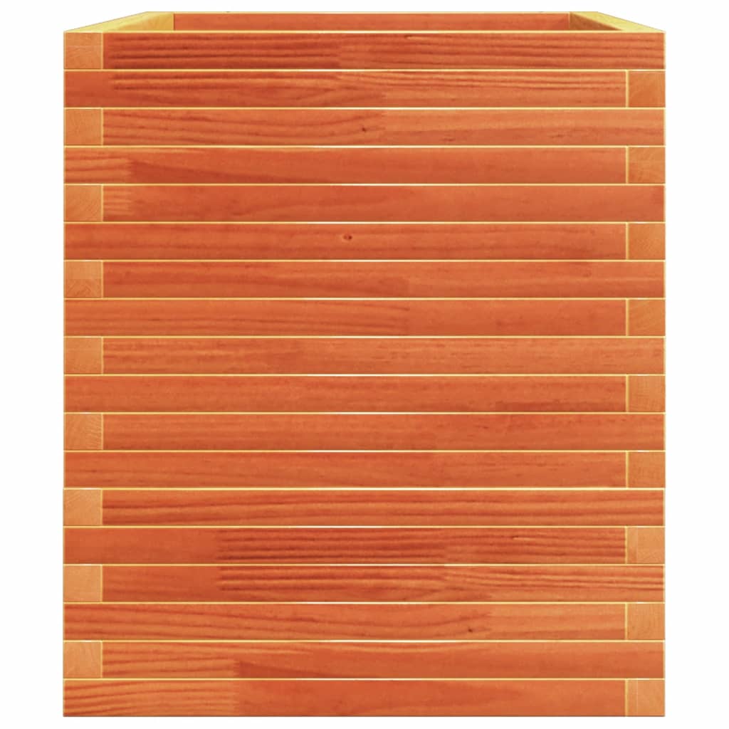 Pflanzkübel 110X60X72 Cm Massivholz Kiefer Wachsbraun