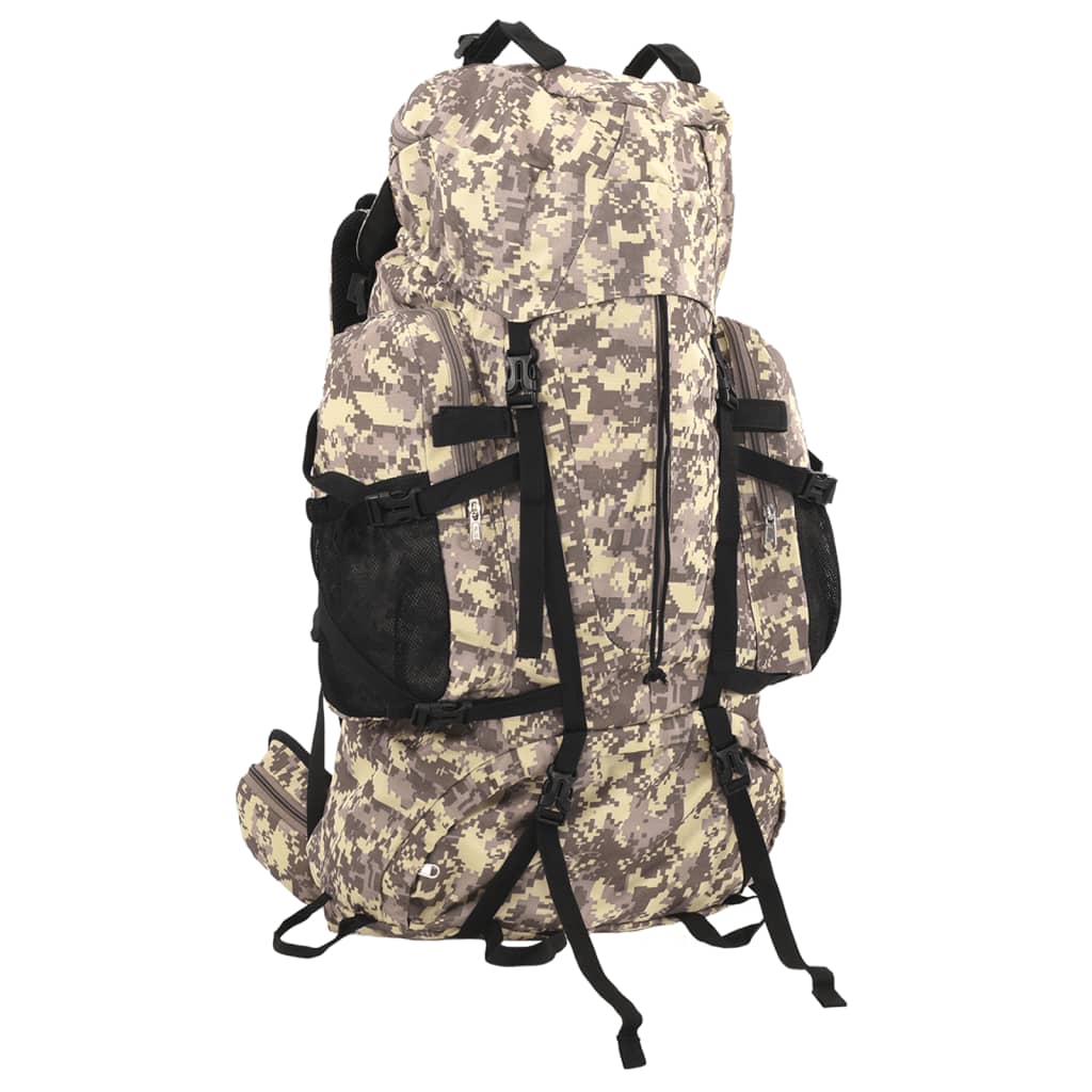 Wanderrucksack Grün Tarnfarben 100 L Oxford-Gewebe