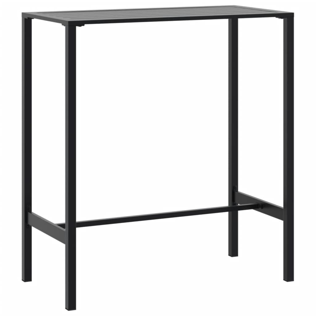 5-Tlg. Gartenbar-Set Schwarz Pulverbeschichteter Stahl