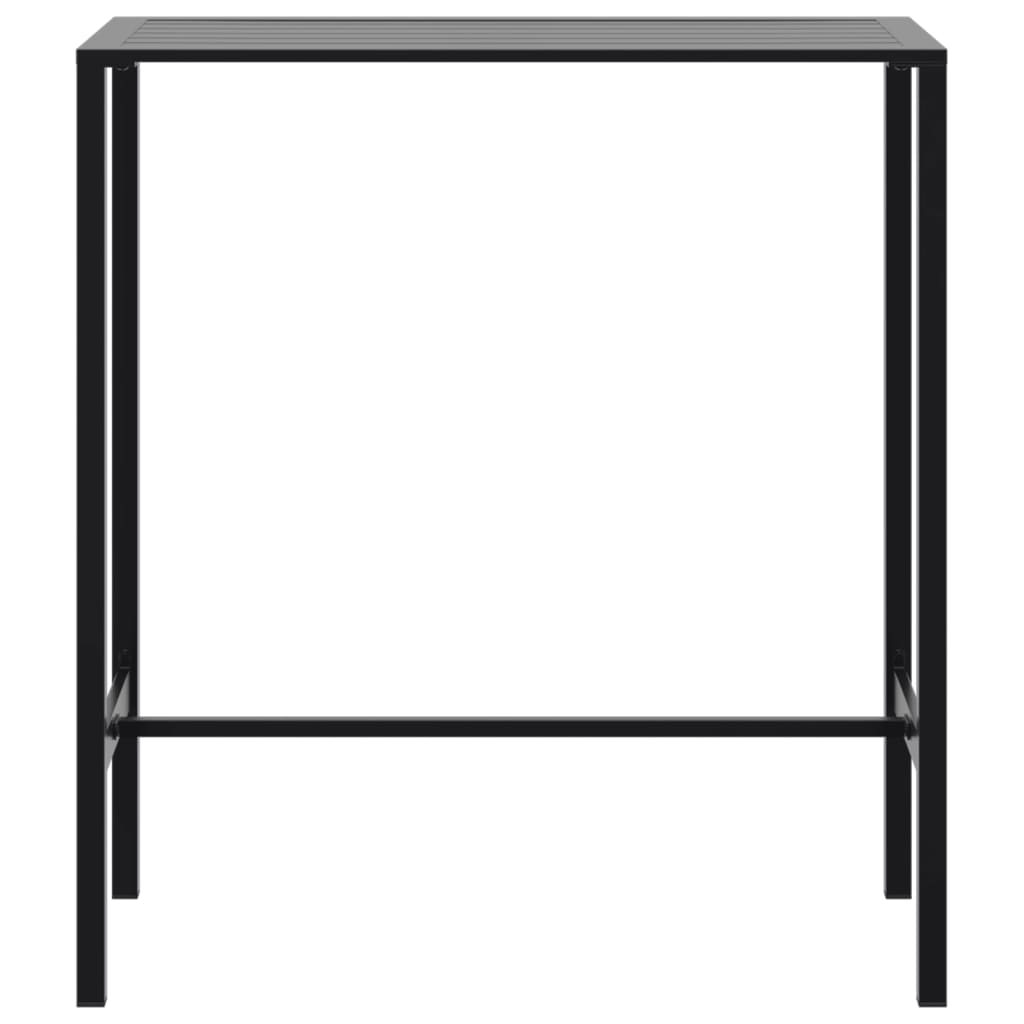 5-Tlg. Gartenbar-Set Schwarz Pulverbeschichteter Stahl