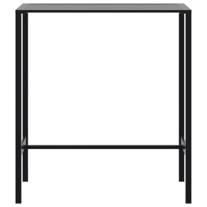5-Tlg. Gartenbar-Set Schwarz Pulverbeschichteter Stahl