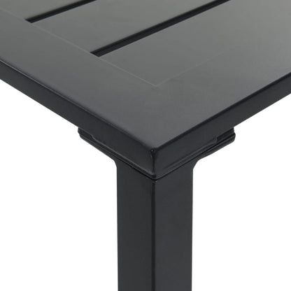 5-Tlg. Gartenbar-Set Schwarz Pulverbeschichteter Stahl