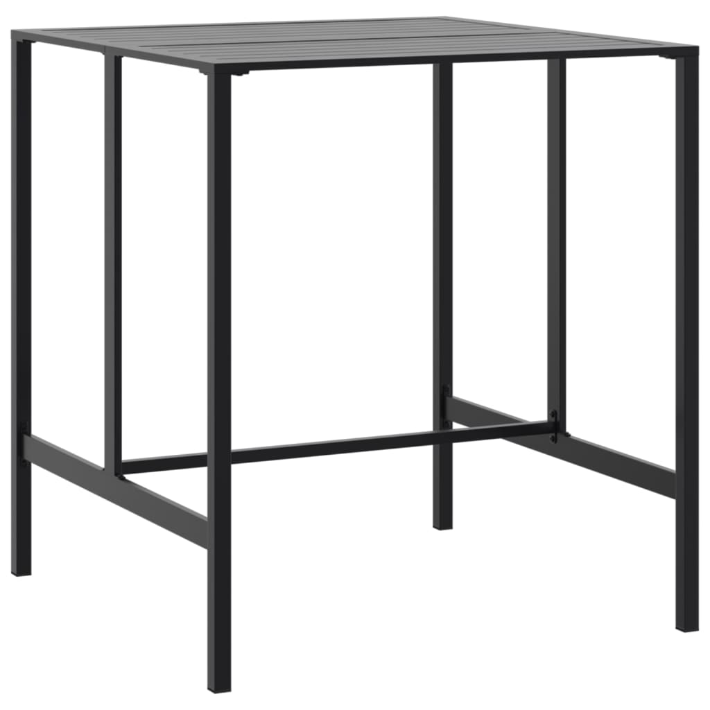 5-Tlg. Gartenbar-Set Schwarz Pulverbeschichteter Stahl