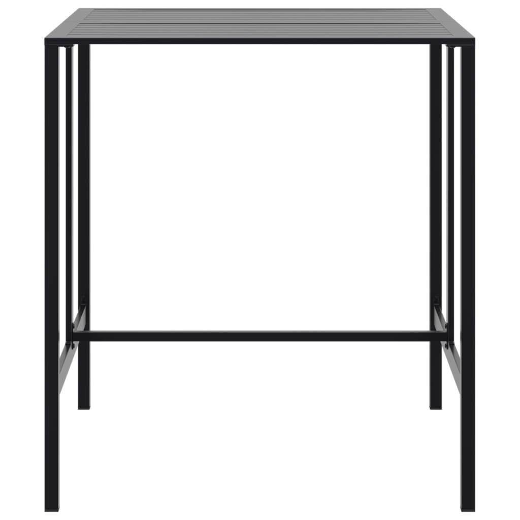 5-Tlg. Gartenbar-Set Schwarz Pulverbeschichteter Stahl