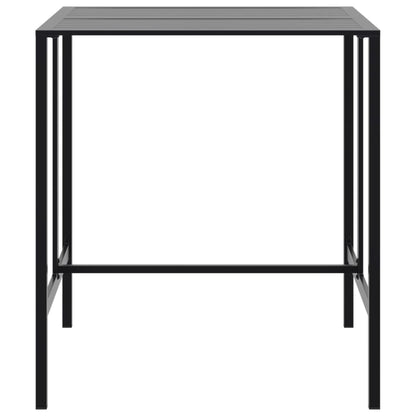 5-Tlg. Gartenbar-Set Schwarz Pulverbeschichteter Stahl
