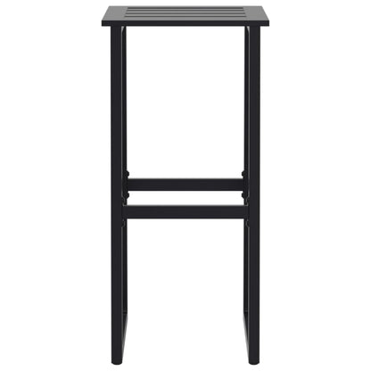 5-Tlg. Gartenbar-Set Schwarz Pulverbeschichteter Stahl