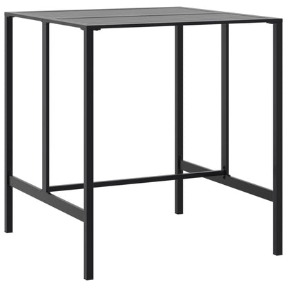 7-Tlg. Gartenbar-Set Schwarz Pulverbeschichteter Stahl