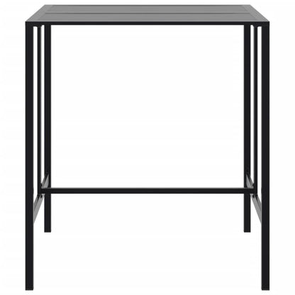 7-Tlg. Gartenbar-Set Schwarz Pulverbeschichteter Stahl