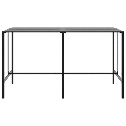 9-Tlg. Gartenbar-Set Schwarz Pulverbeschichteter Stahl