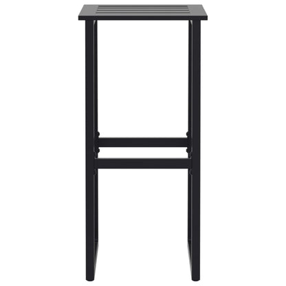 11-Tlg. Gartenbar-Set Schwarz Pulverbeschichteter Stahl