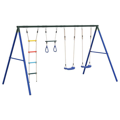 Schaukel-Set Mit Schaukelsitzen Trapez Und Strickleiter
