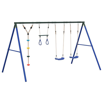 Schaukel-Set Mit Schaukelsitzen Trapez Und Kletterschaukel