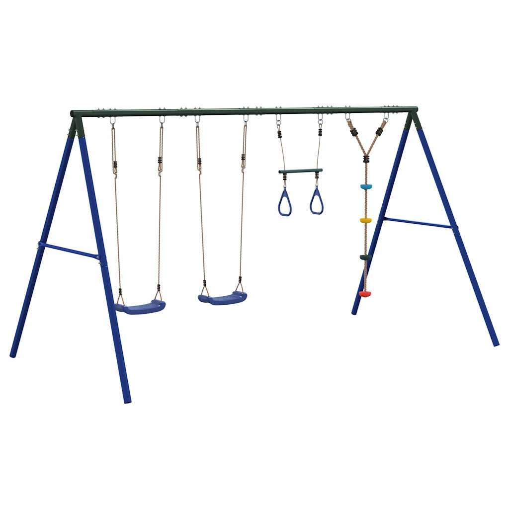 Schaukel-Set Mit Schaukelsitzen Trapez Und Kletterschaukel