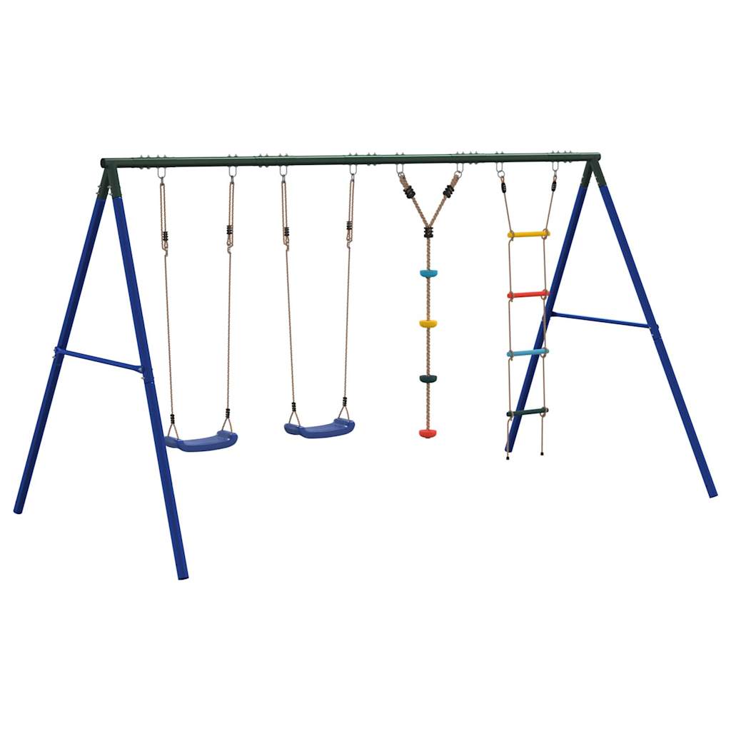 Schaukel-Set Mit Schaukelsitzen Strickleiter Kletterschaukel