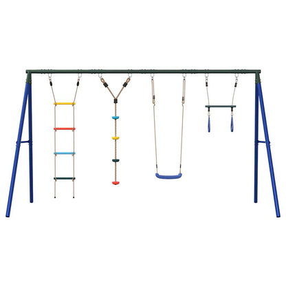 Schaukel-Set Mit Schaukelsitz Trapez Strickleiter Kletterseil