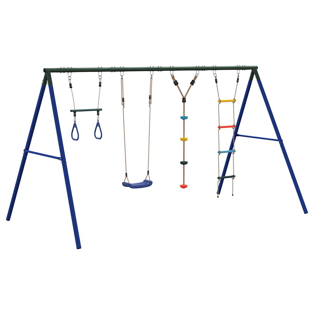 Schaukel-Set Mit Schaukelsitz Trapez Strickleiter Kletterseil