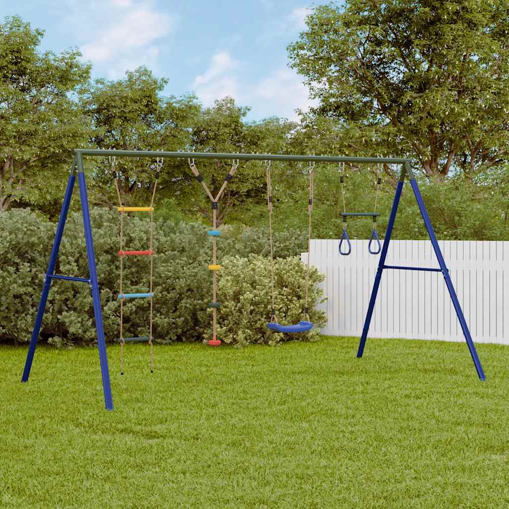 Schaukel-Set Mit Schaukelsitz Trapez Strickleiter Kletterseil