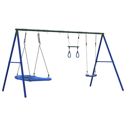 Schaukel-Set Mit Schaukelsitz Trapez Und Nestschaukel