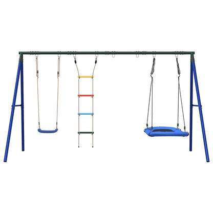 Schaukel-Set Mit Schaukelsitz Strickleiter Und Nestschaukel