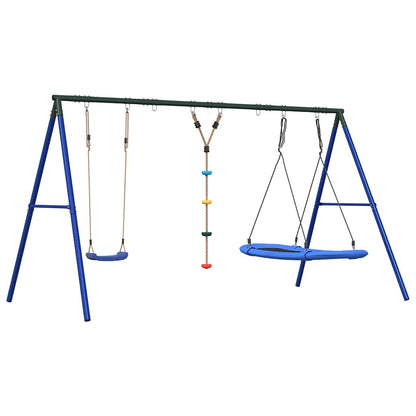 Schaukel-Set Mit Schaukelsitz Kletterschaukel Und Nestschaukel
