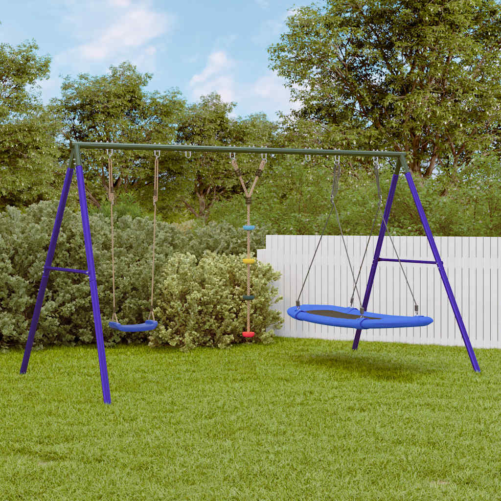 Schaukel-Set Mit Schaukelsitz Kletterschaukel Und Nestschaukel
