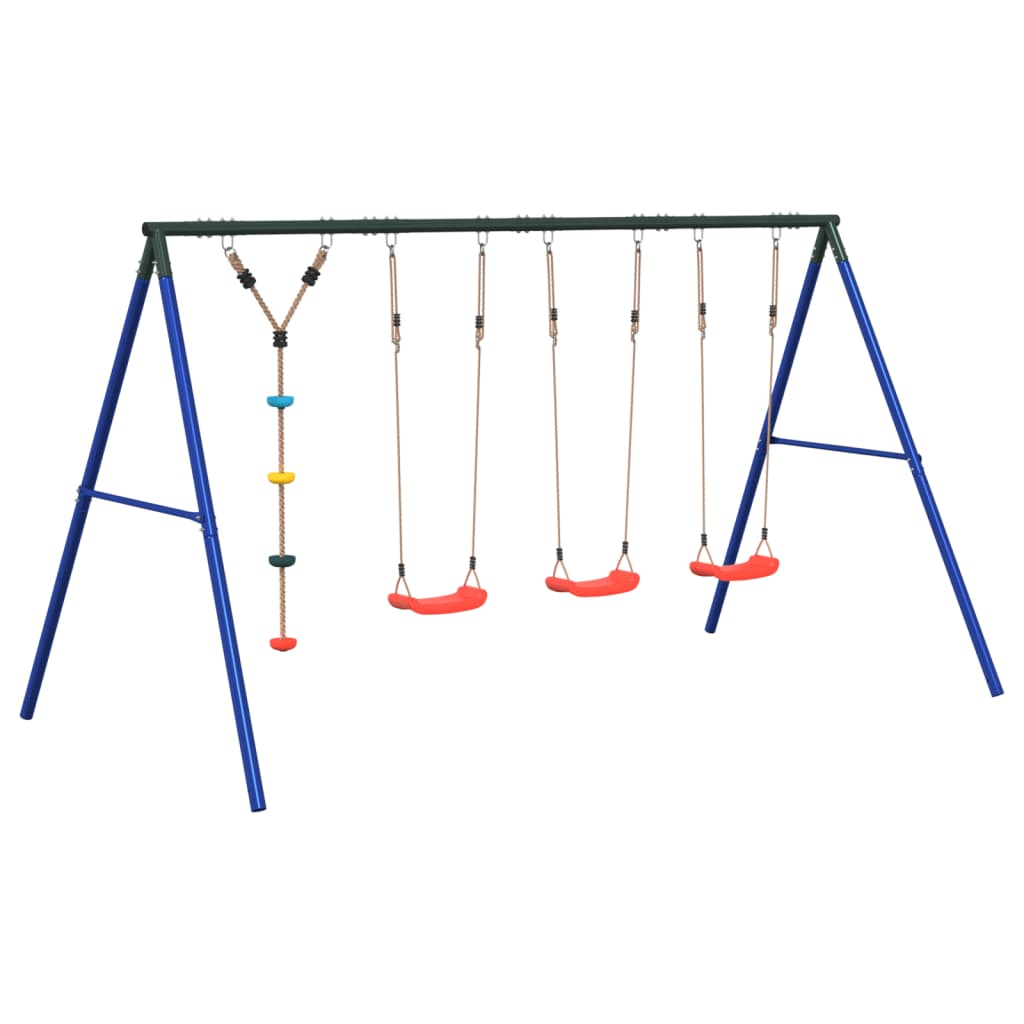 Schaukel-Set Mit Schaukelsitzen Und Kletterschaukel